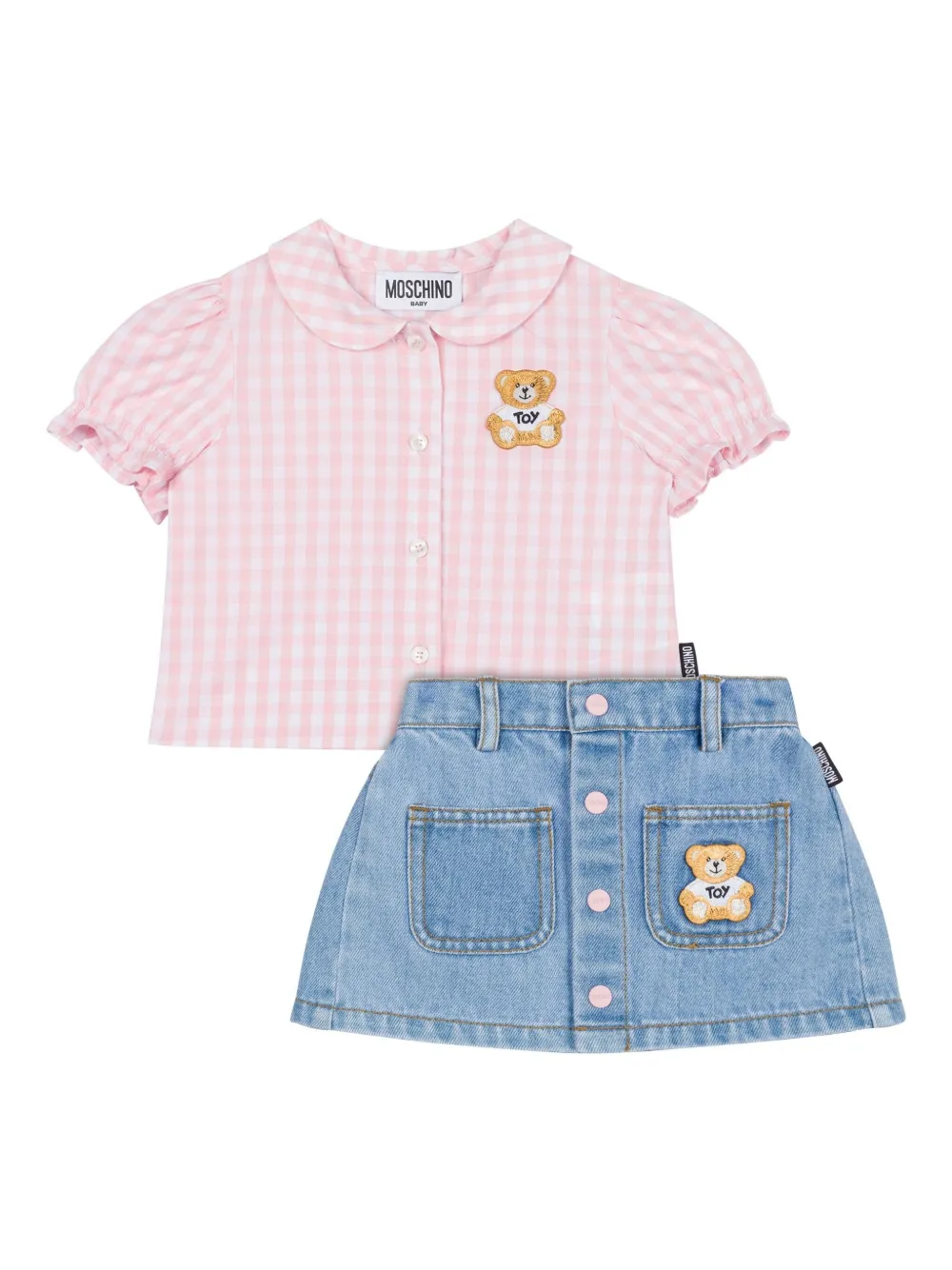 Moschino Kids Spijkerrok set Blauw