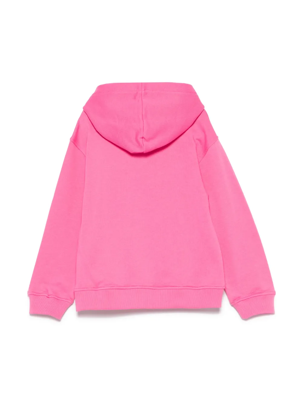 Moschino Kids Hoodie met logo-reliëf - Roze