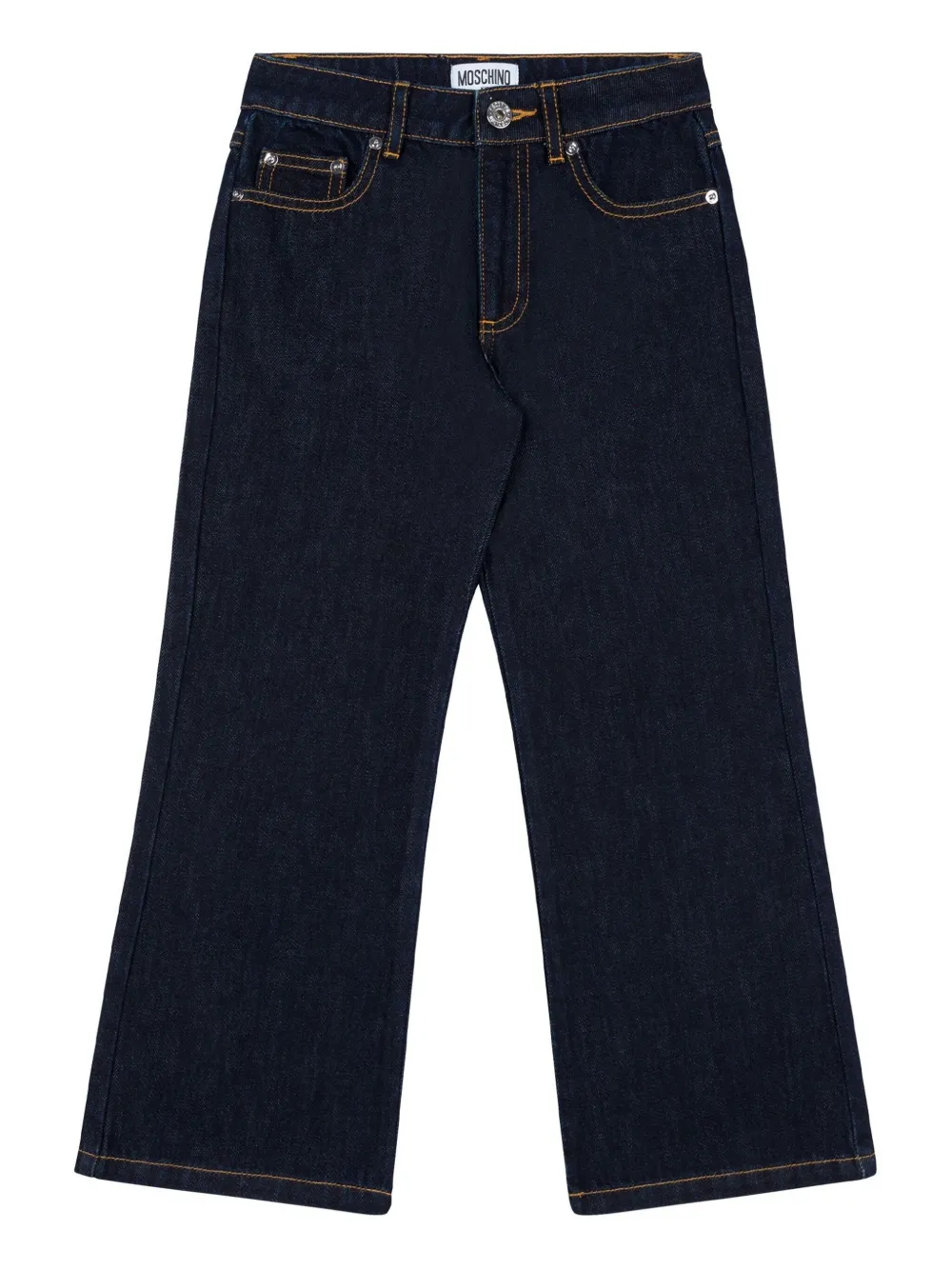 Moschino Kids Straight jeans Blauw