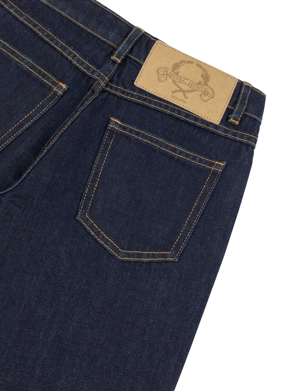 Moschino Kids Straight jeans Blauw