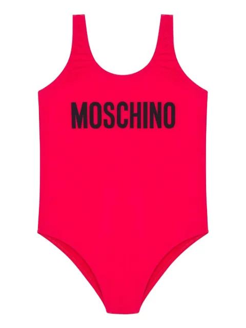 Moschino Kids logo-print swimsuit