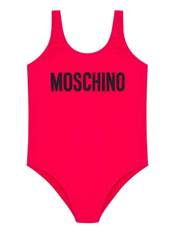 Moschino Kids traje de baño con logo estampado