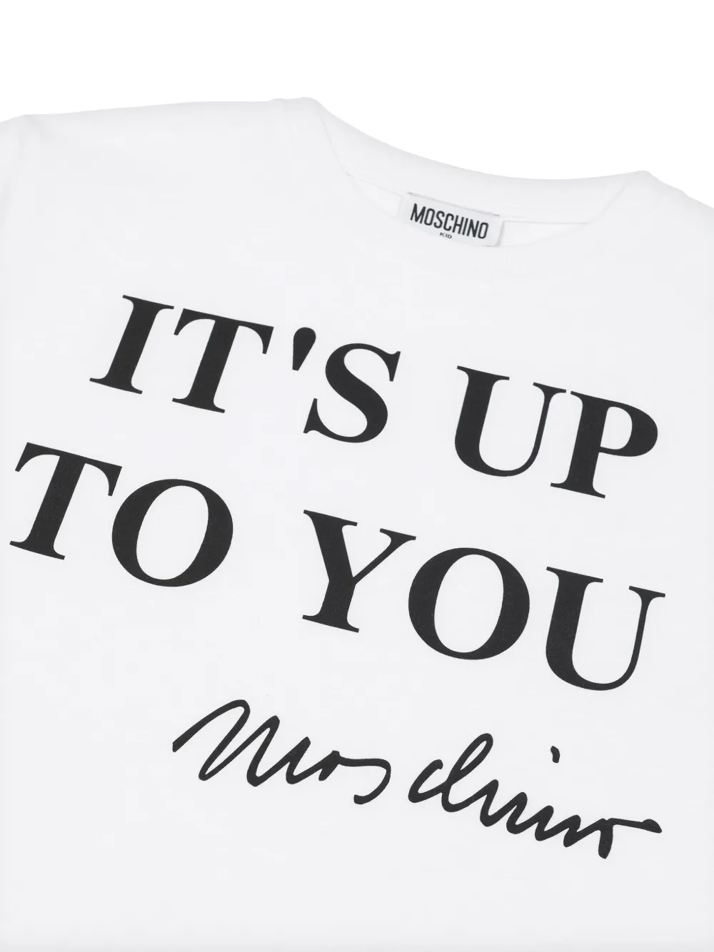 Moschino Kids T-shirt met tekst Wit