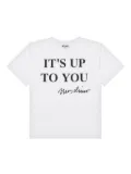 Moschino Kids slogan-print T-shirt - White