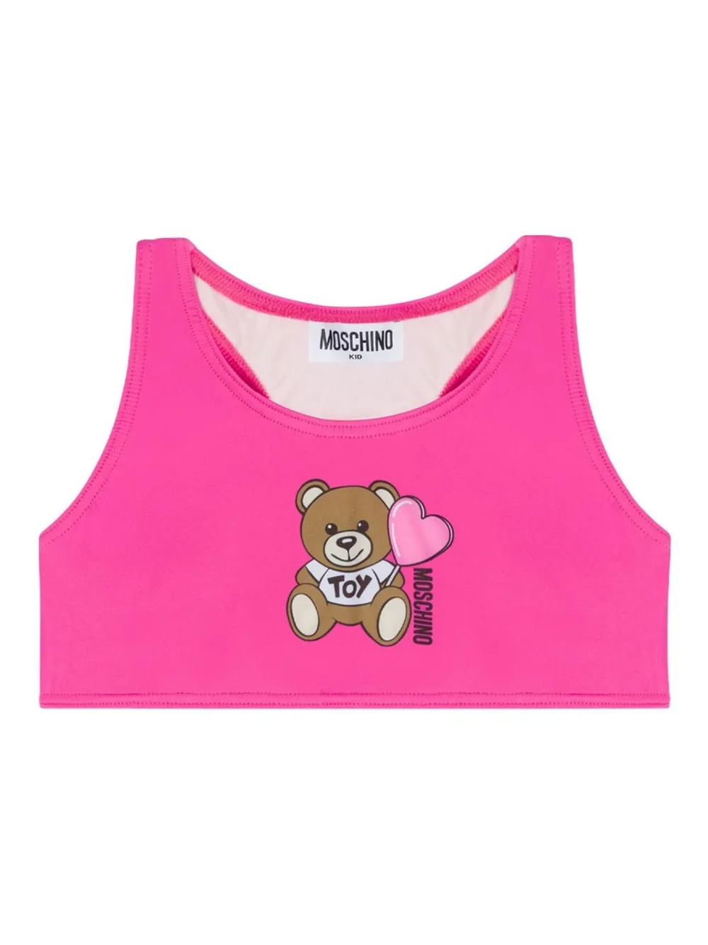 Moschino Kids Bikini met teddybeerprint Roze