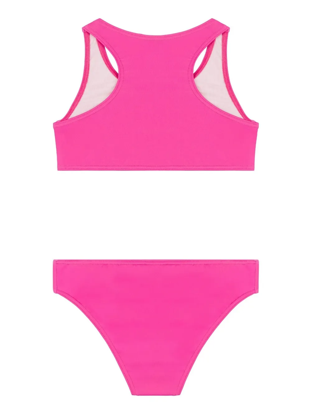 Moschino Kids Bikini met teddybeerprint - Roze