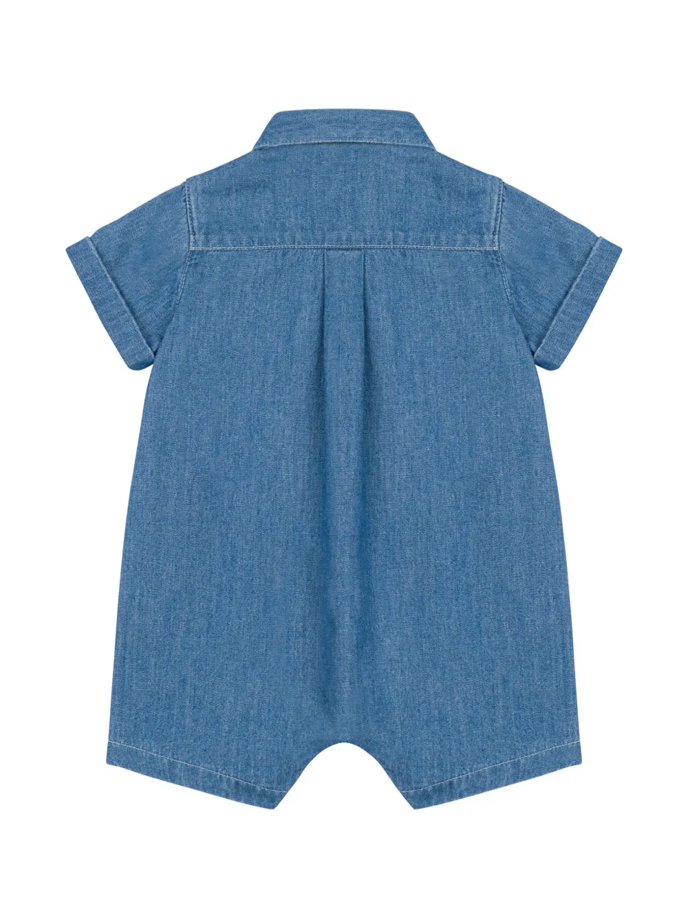 Moschino Kids Romper van spijkerstof - Blauw