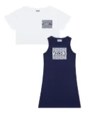 Moschino Kids cropped T-shirt & tank set - Blue