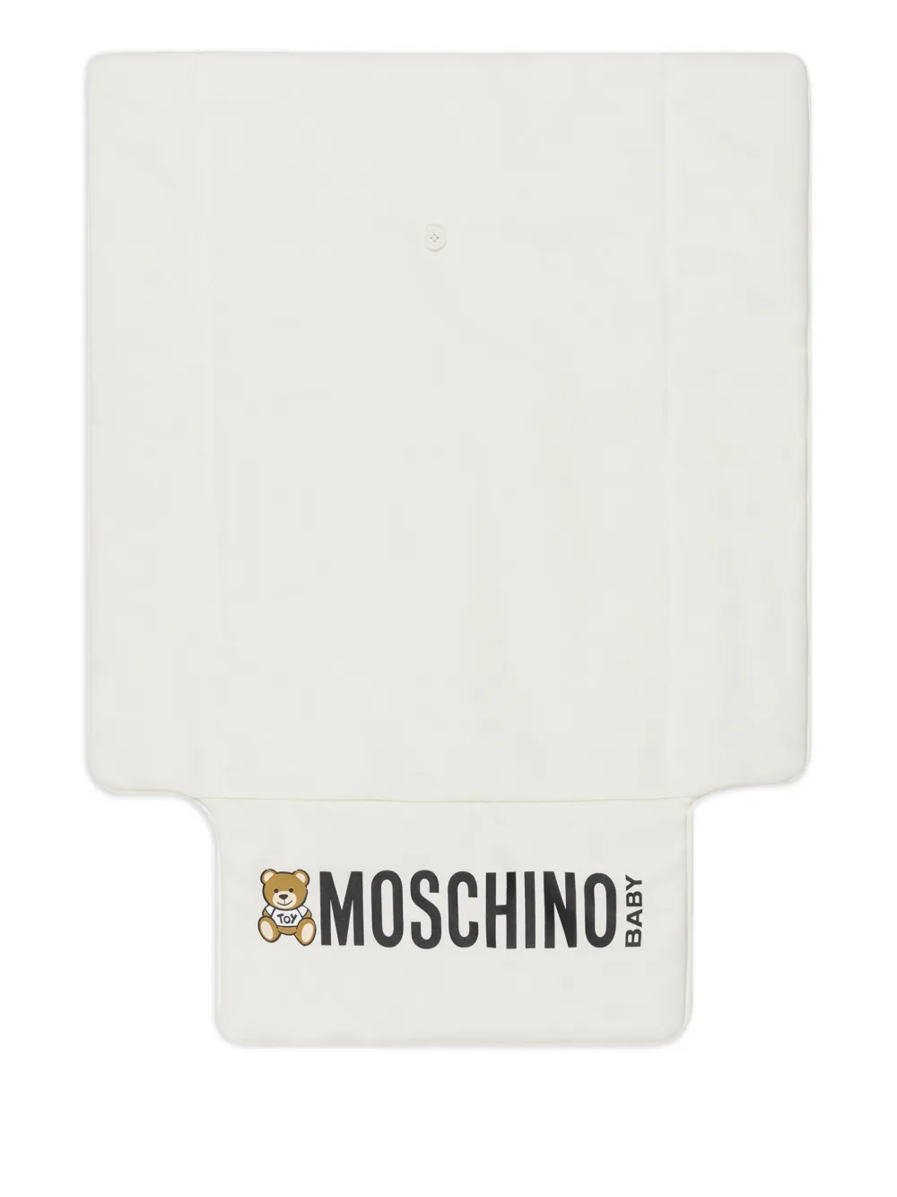 Moschino Kids Luiertas met logoprint Wit