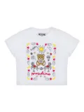 Moschino Kids embroidered T-shirt - White