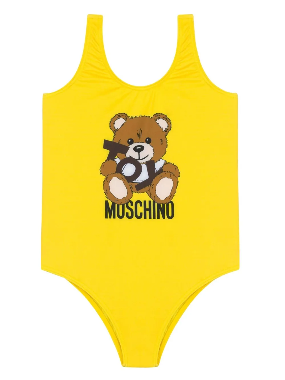 Moschino Kids Badpak met teddybeerprint Geel