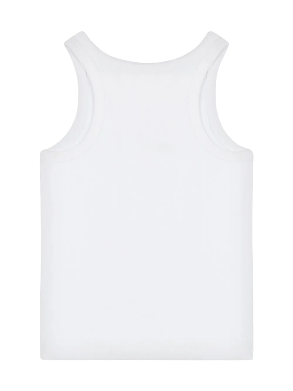 Moschino Kids Tanktop met geborduurd logo - Wit