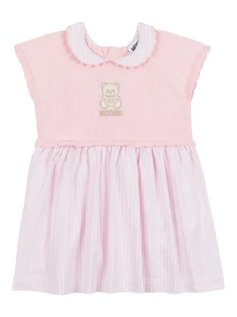 Moschino Kids logo-embroidered dress