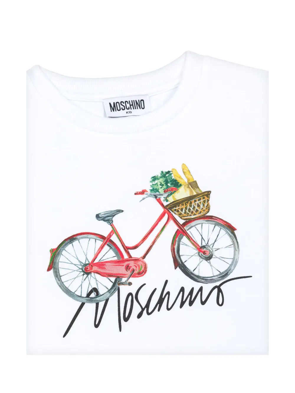 Moschino Kids T-shirt met print Wit