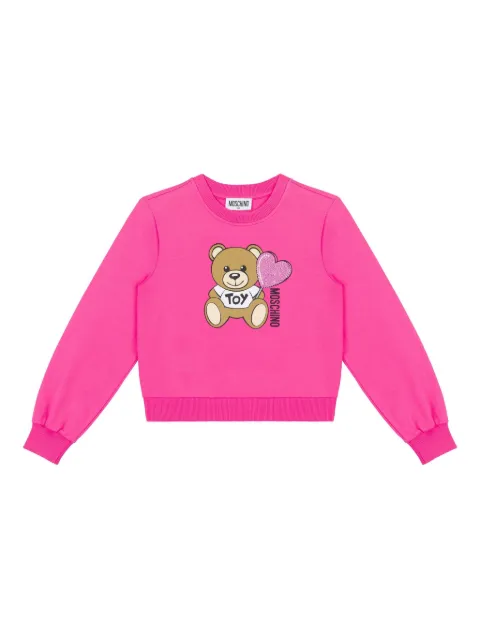 Moschino Kids teddy bear-motif sweatshirt