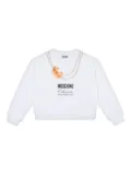 Moschino Kids necklace-print sweatshirt - White