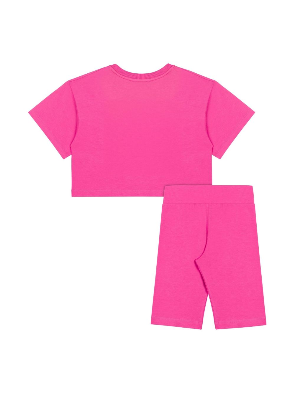 Moschino Kids teddy bear-print T-shirt and leggings set - Roze