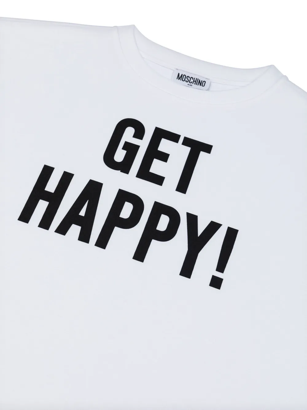 Moschino Kids T-shirt met tekst Wit