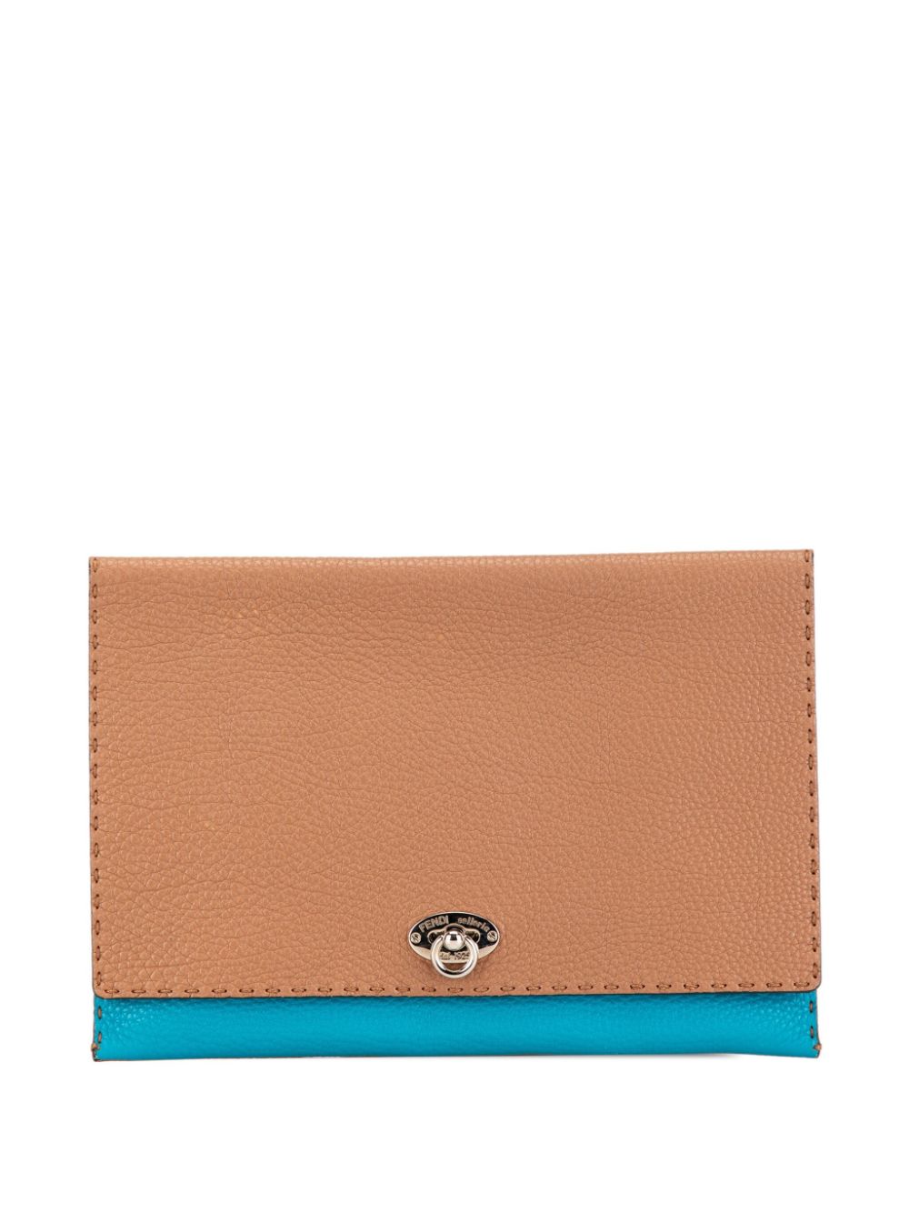 2000-2010 Bicolor Leather Selleria clutch bag