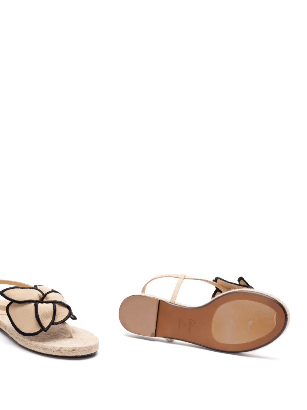 Castañer floral-appliqué sandals Neutrals
