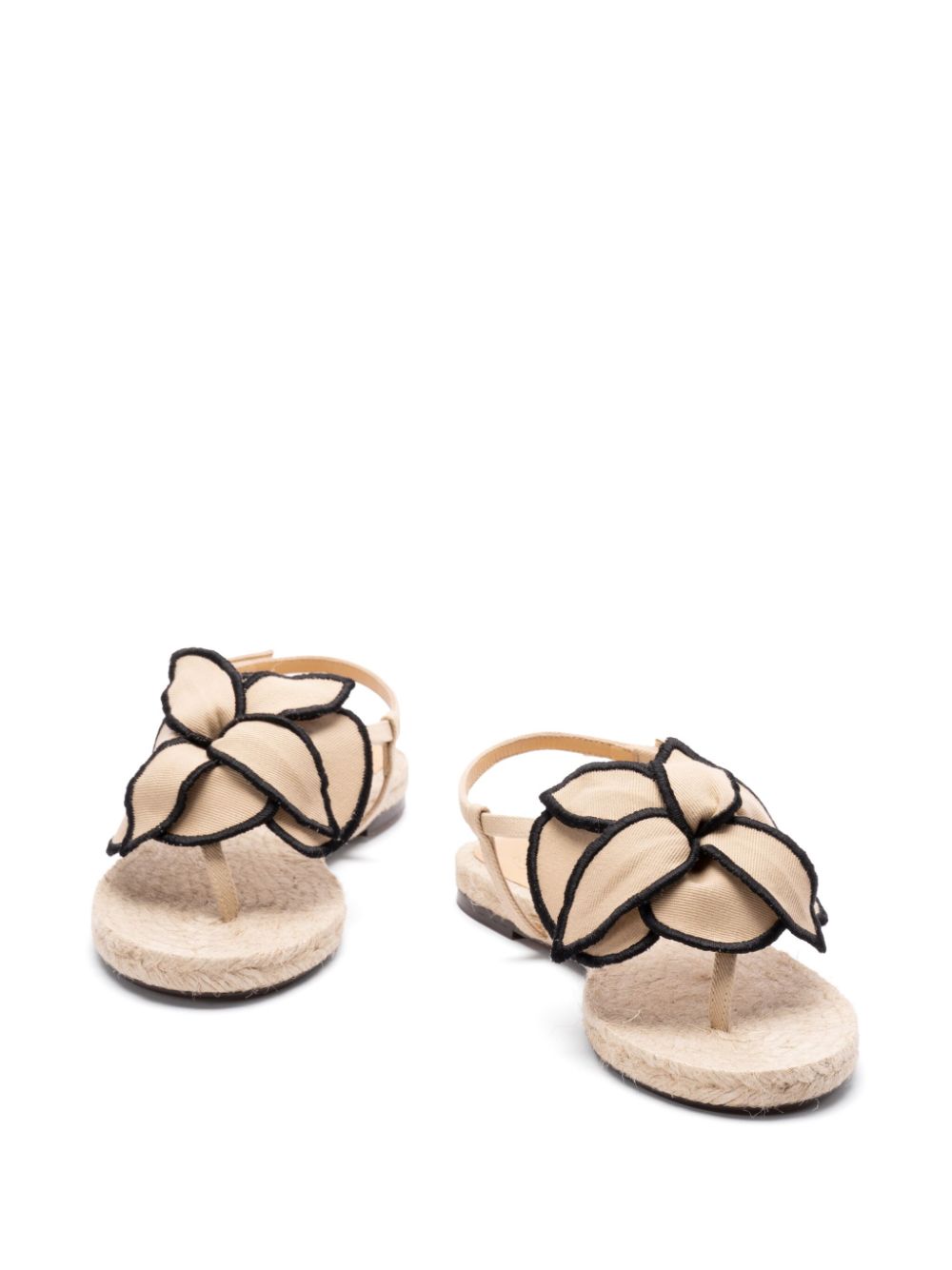 Castañer floral-appliqué sandals Neutrals