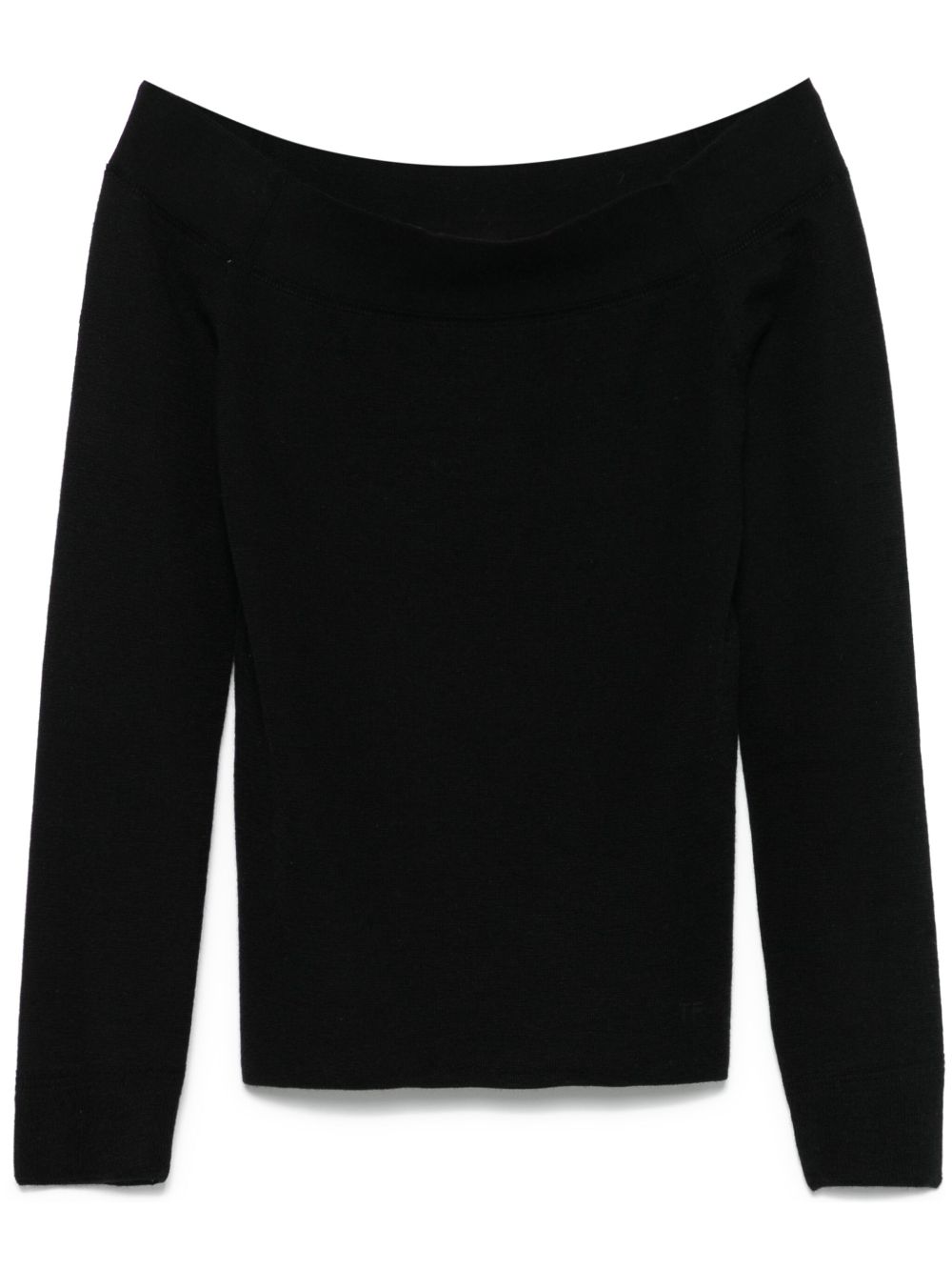 TOM FORD off-shoulder sweater – Black