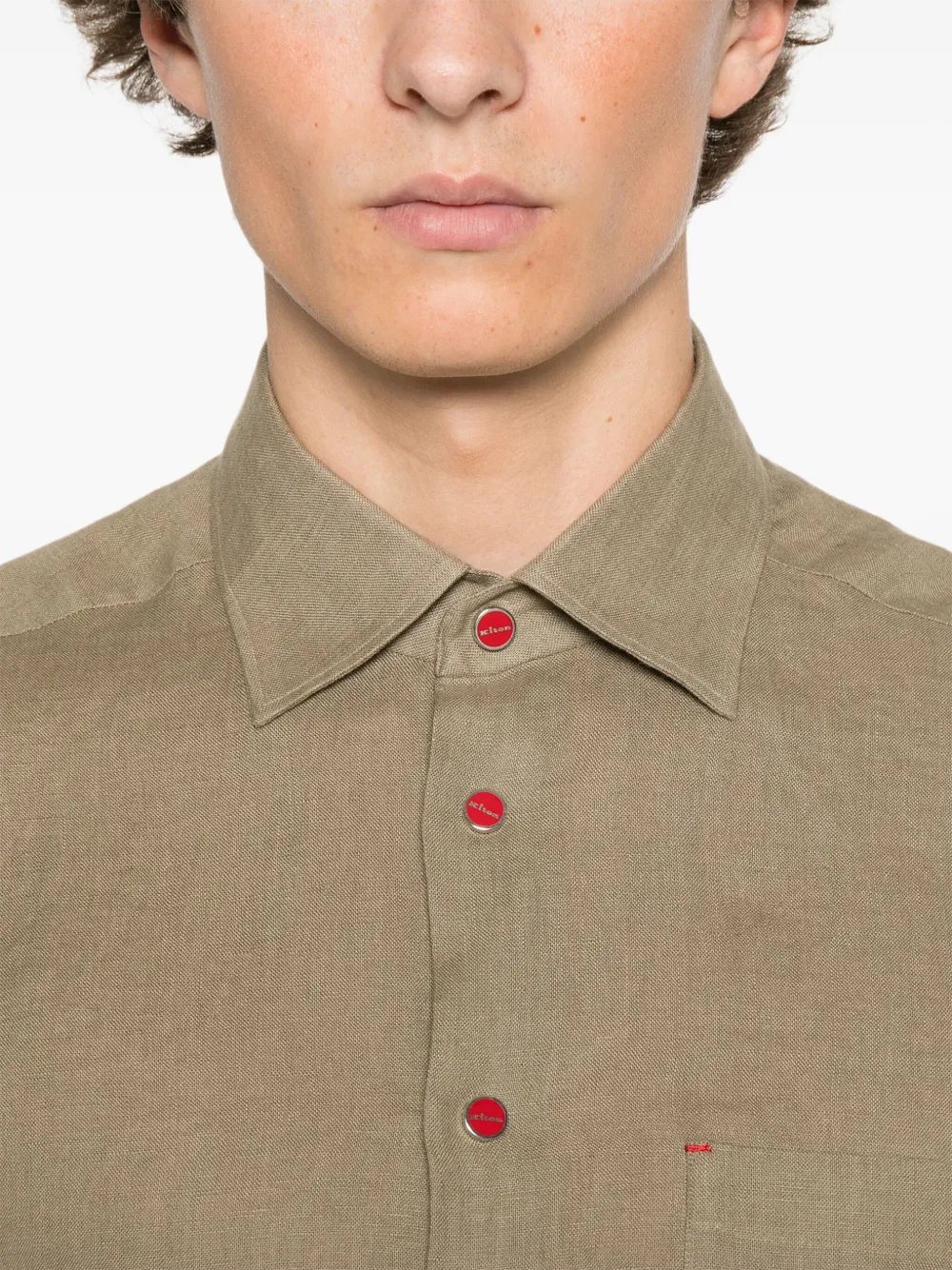 KITON LINEN SHIRT 