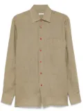 Kiton linen shirt - Brown