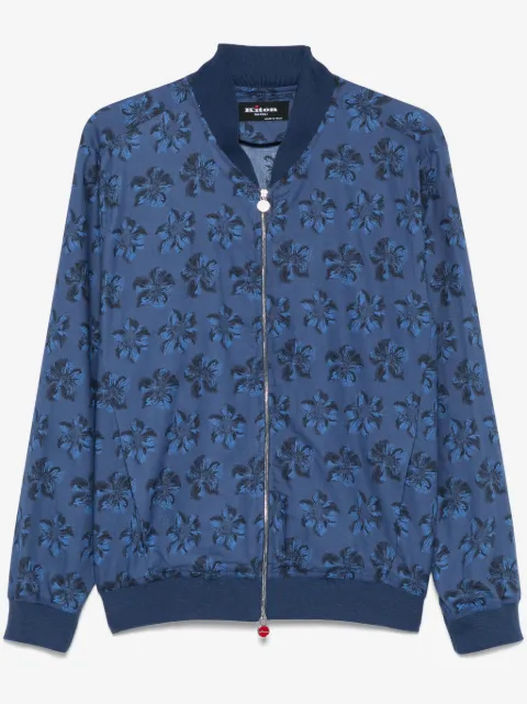 Kiton floral-print bomber jacket