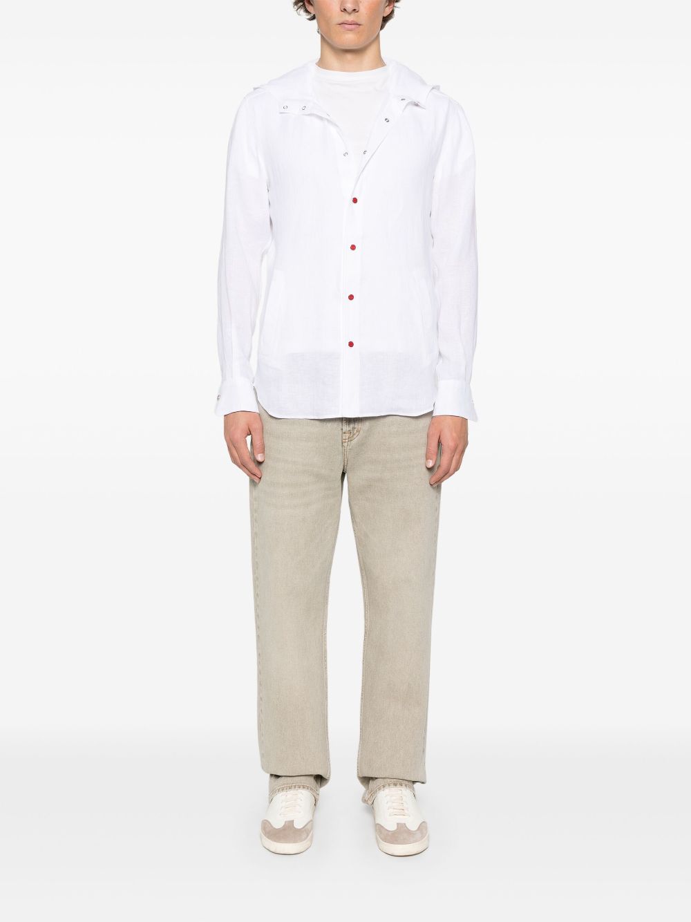 Kiton Overhemd met capuchon - Wit