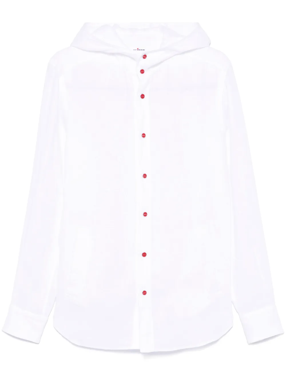 Kiton Overhemd met capuchon Wit