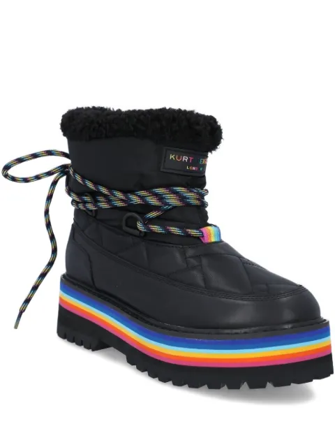 Kurt Geiger London quilted rainbow-sole boots