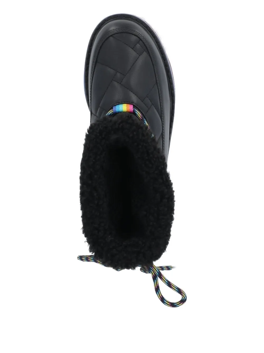 Kurt Geiger London quilted rainbow-sole boots Black