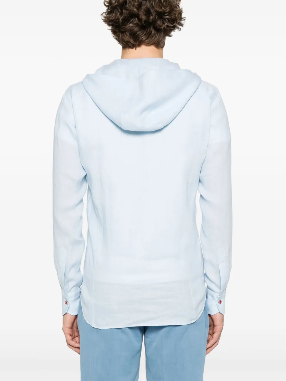 Kiton Overhemd met capuchon Blauw