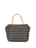 Fendi Pre-Owned 2000-2010 Mini Zucchino Canvas handbag - Black