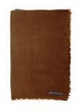 Denis Colomb frayed-edge scarf - Brown