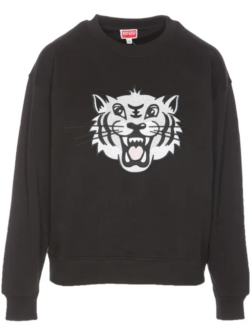 Sweat Happy Tiger à broderies - Kenzo - Modalova