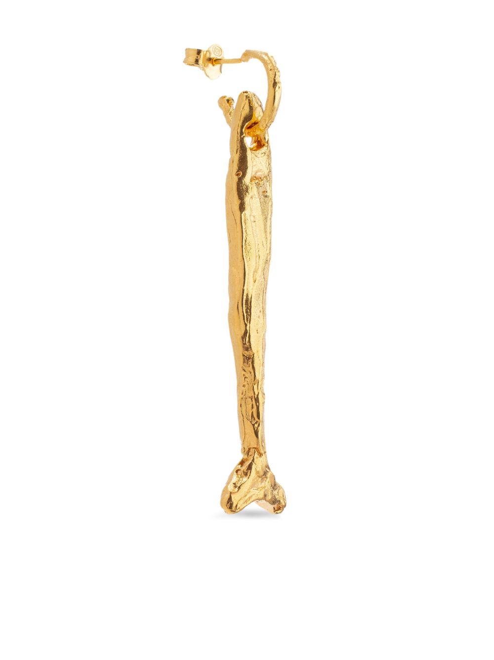 24kt yellow gold The Gone Fishing earring