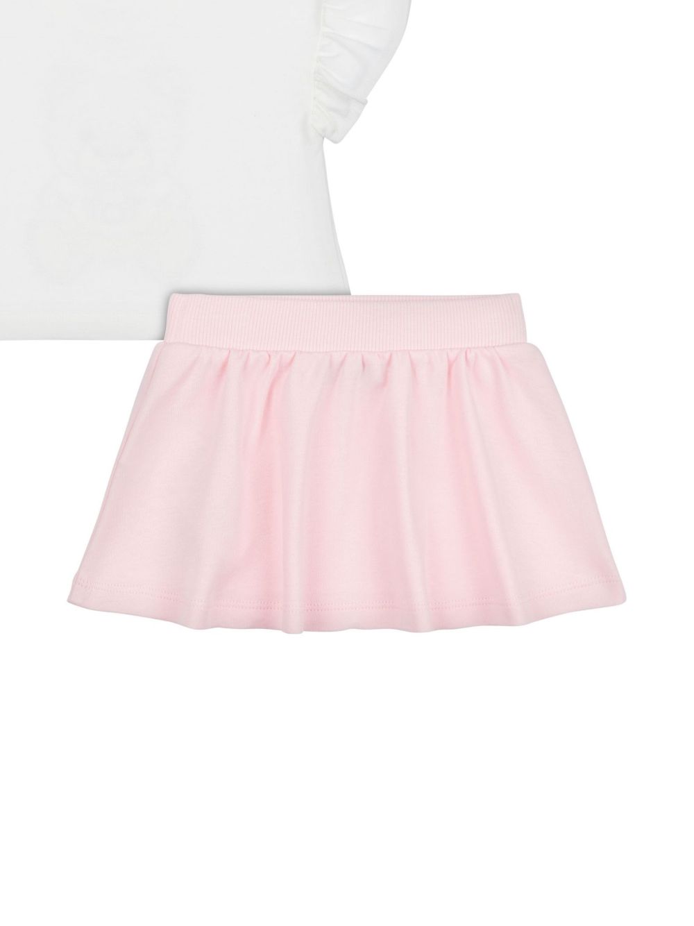 Moschino Kids logo-print skirt set - Roze