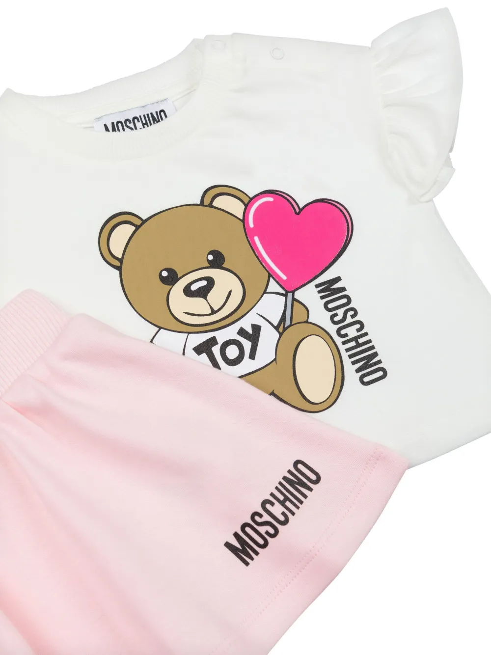 Moschino Kids Rokken met logoprint Roze