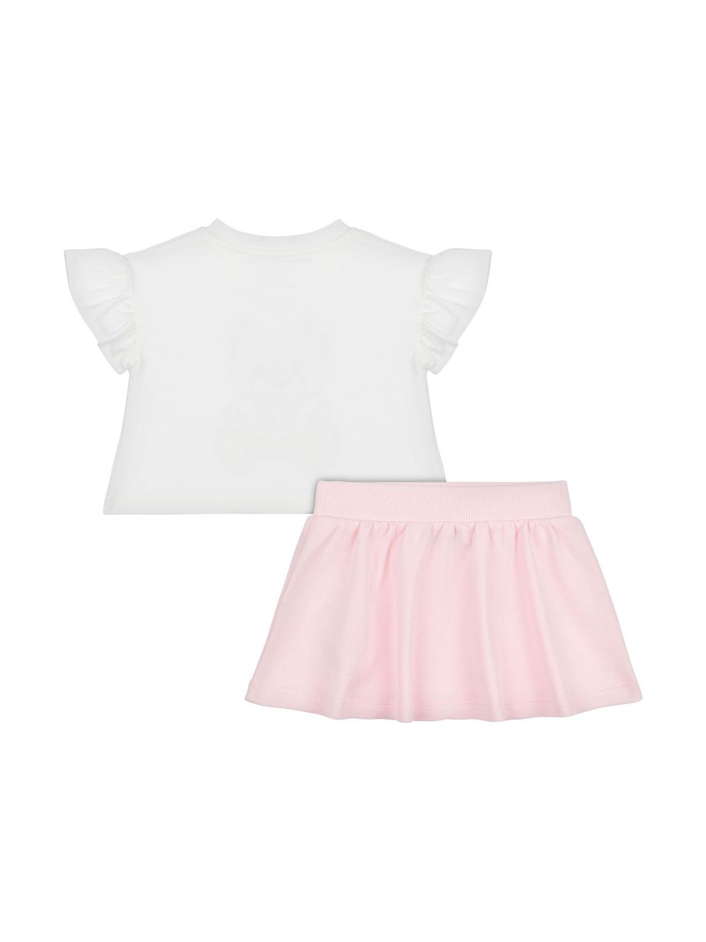 Moschino Kids logo-print skirt set - Pink