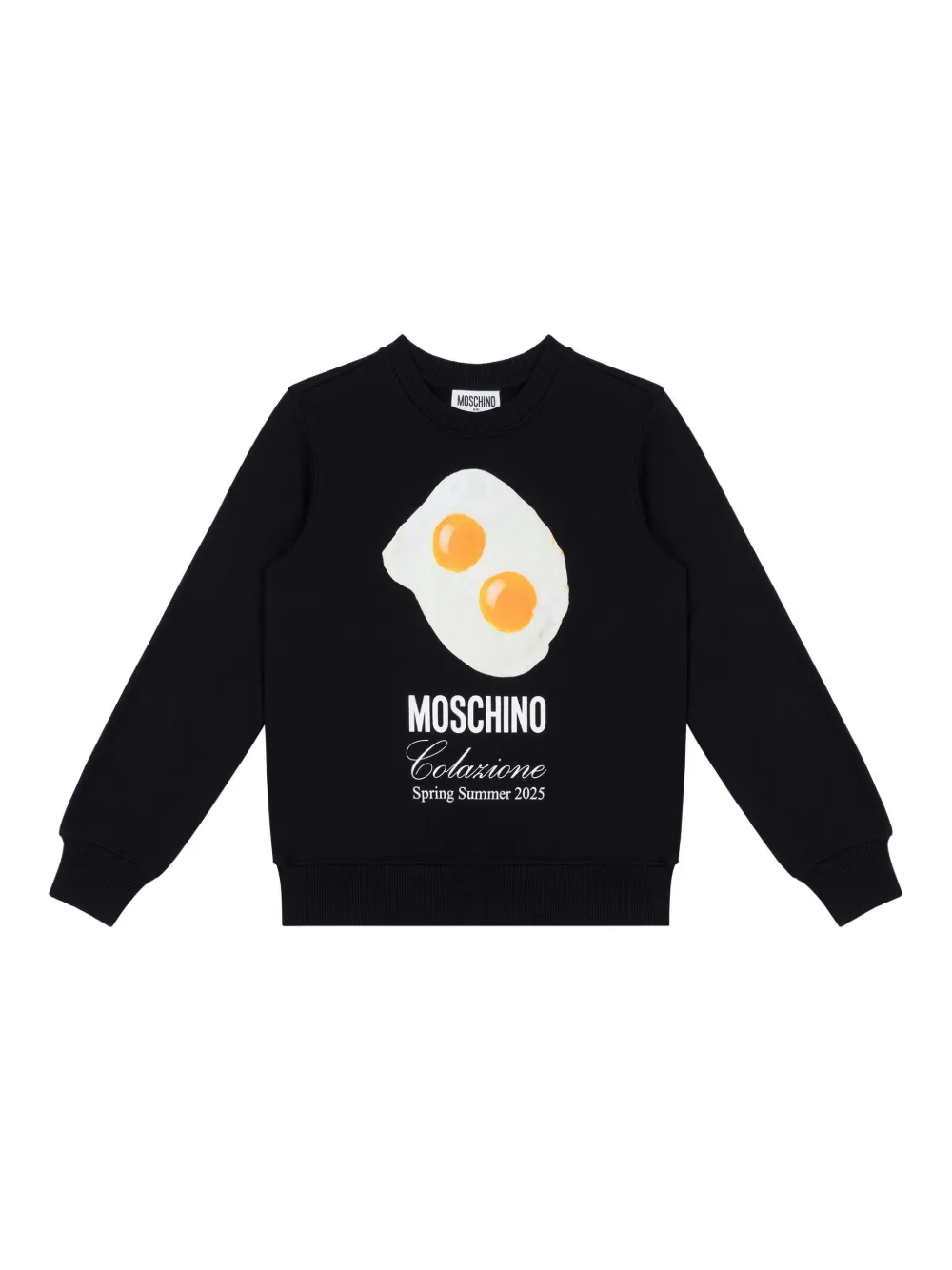 Moschino Kids Sweater met logoprint Zwart
