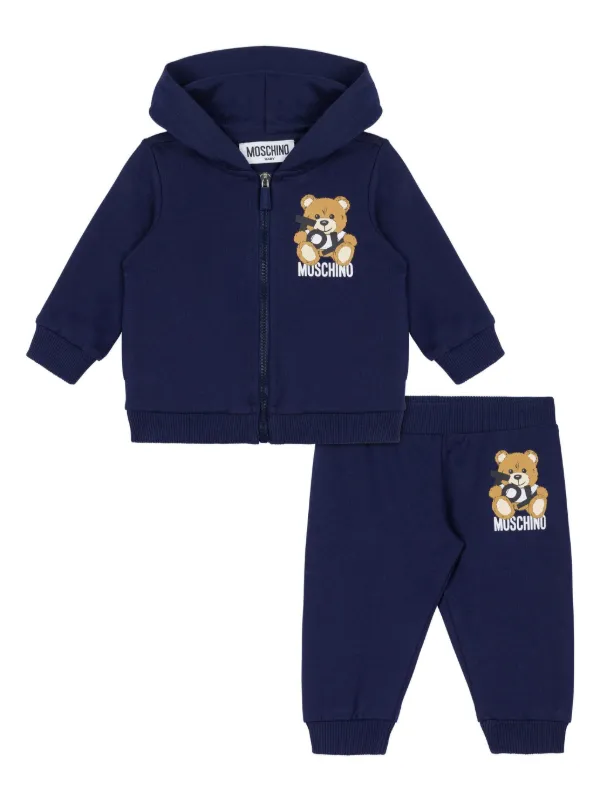 Moschino Kids Traje Deportivo Con Motivo Teddy Bear FARFETCH MX