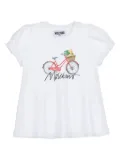 Moschino Kids printed T-shirt - White