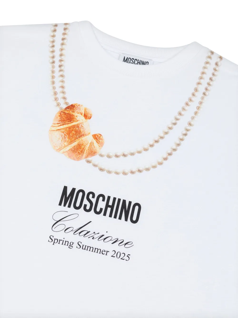 Moschino Kids T-shirt met print Wit