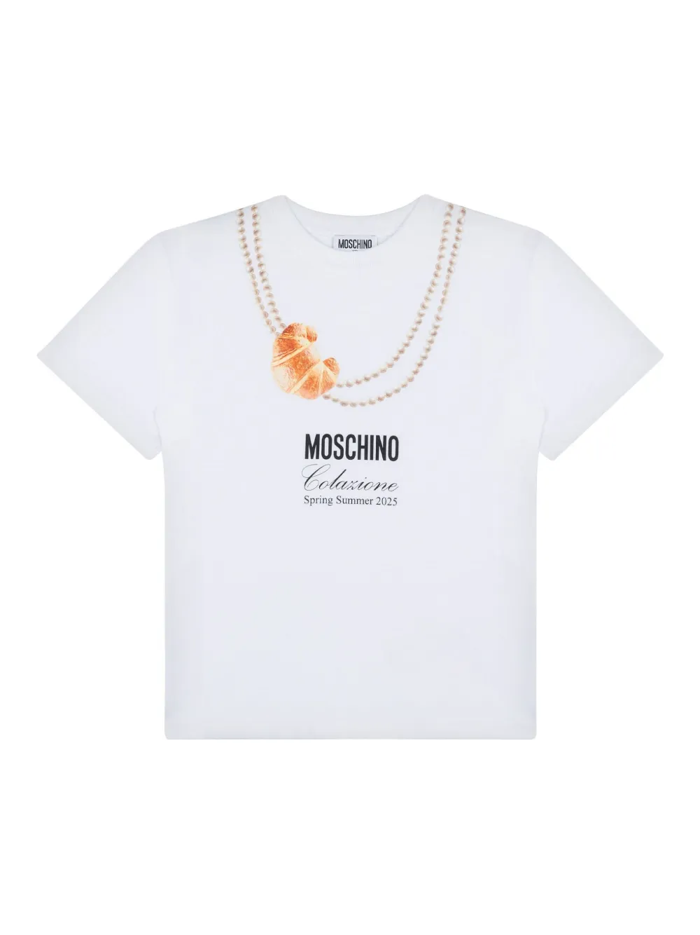 Moschino Kids T-shirt met print Wit