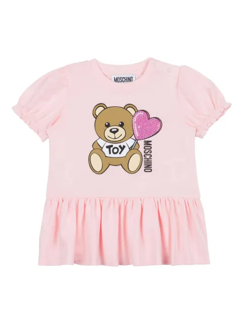 Moschino Kids logo-print dress