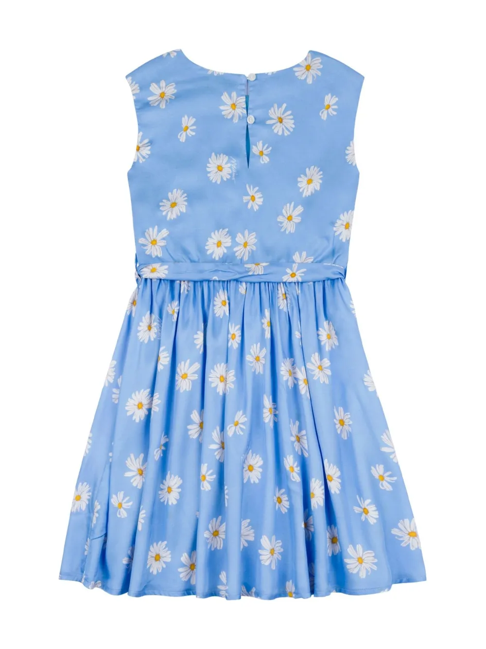 Moschino Kids Jurk met madeliefjesprint - Blauw