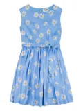 Moschino Kids daisy-print dress - Blue