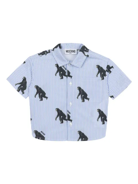 Moschino Kids striped shirt 